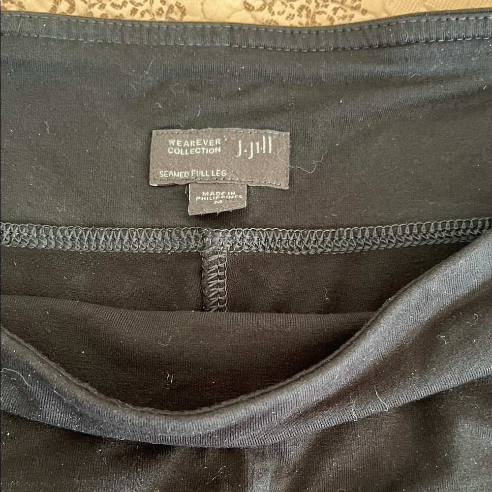 J Jill Seamed Full Leg Size M Black - Picture 3 of 4